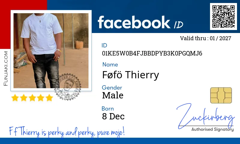 Facebook ID Card