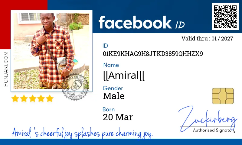 Facebook ID Card