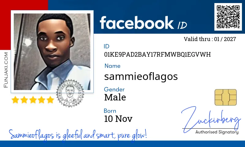Facebook ID Card