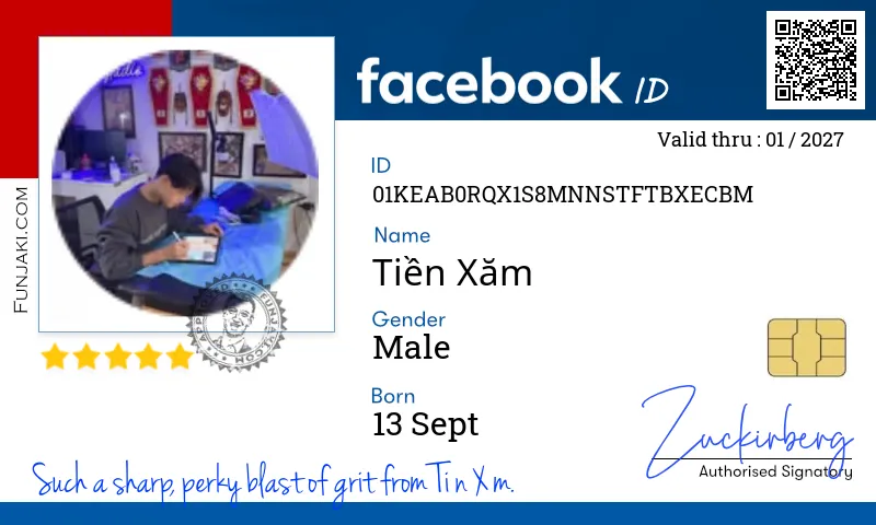 Facebook ID Card