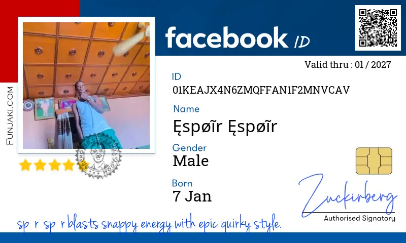 Facebook ID Card
