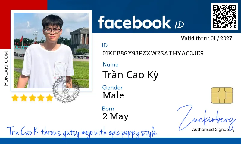 Facebook ID Card