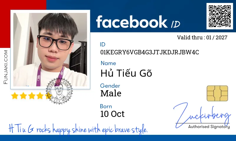 Facebook ID Card