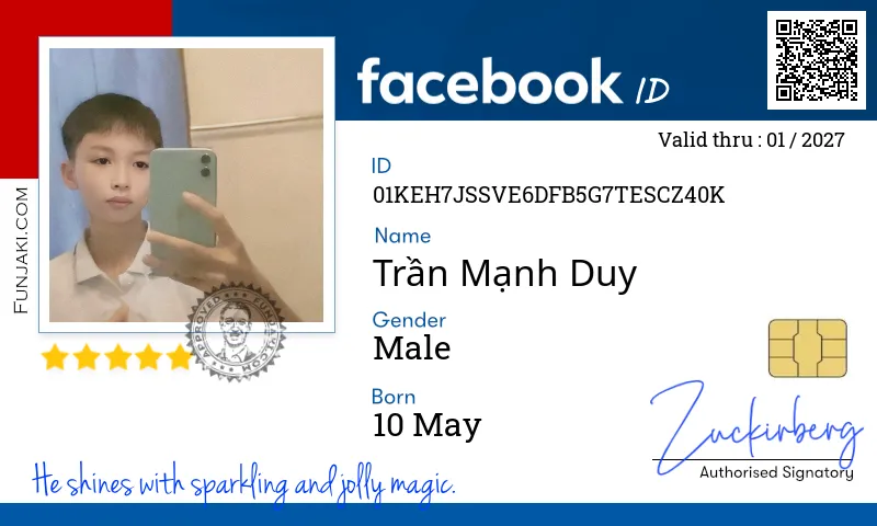 Facebook ID Card
