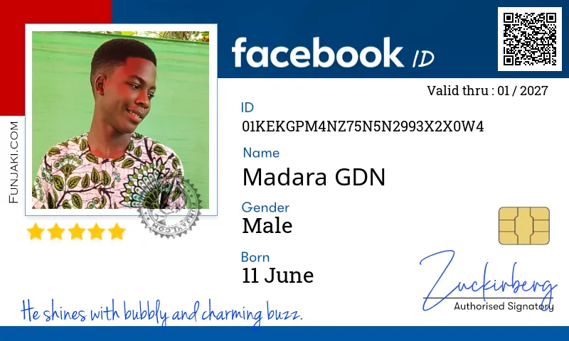 Facebook ID Card