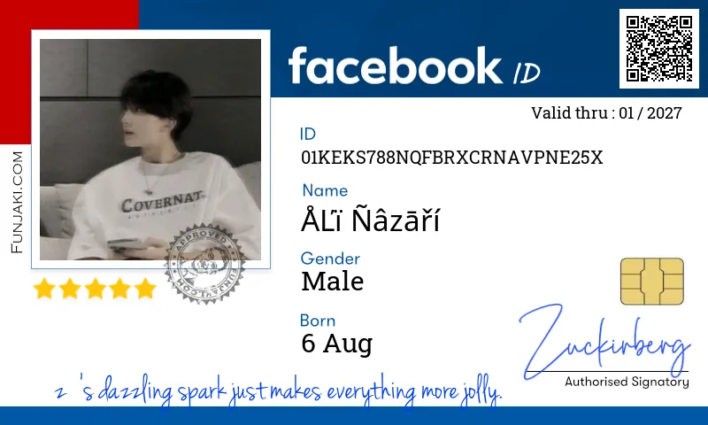 Facebook ID Card