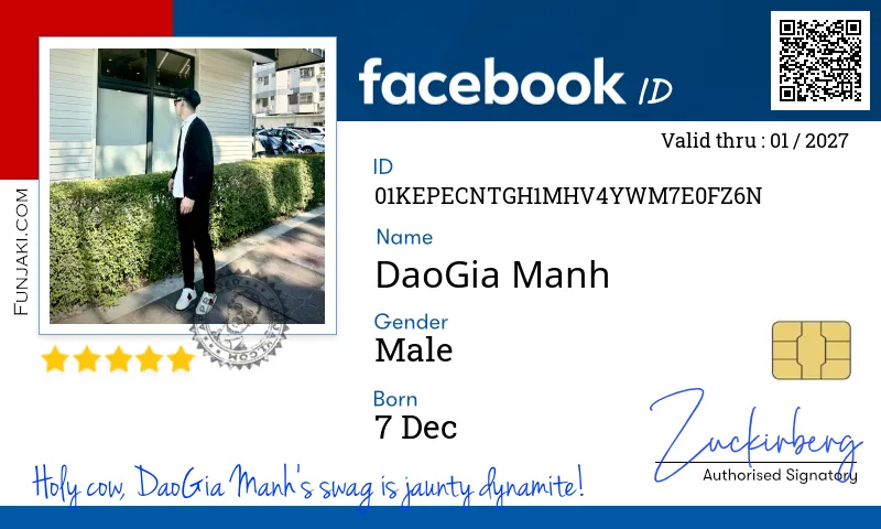 Facebook ID Card