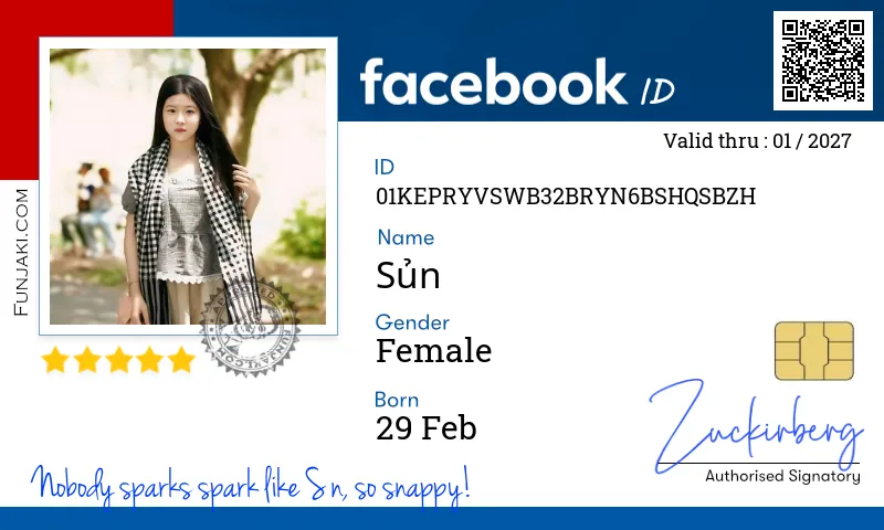 Facebook ID Card