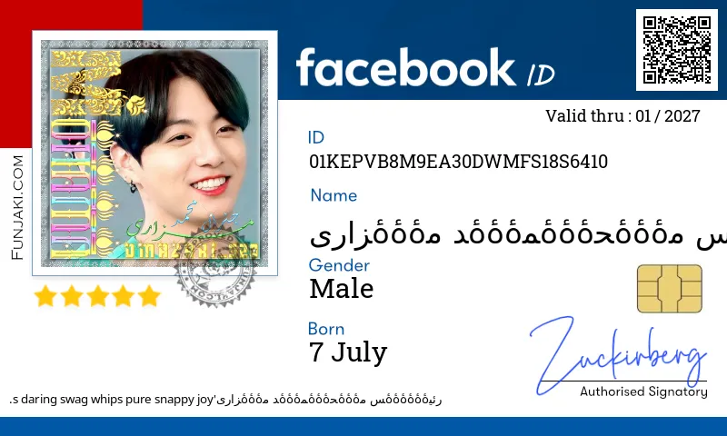 Facebook ID Card
