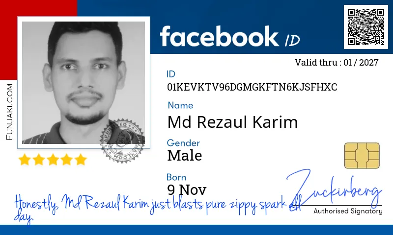 Facebook ID Card
