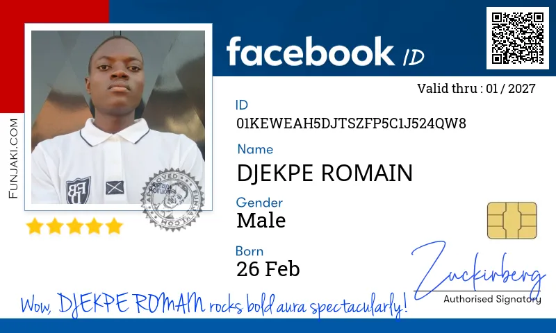 Facebook ID Card