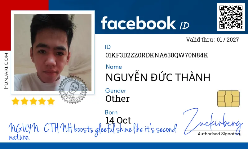 Facebook ID Card