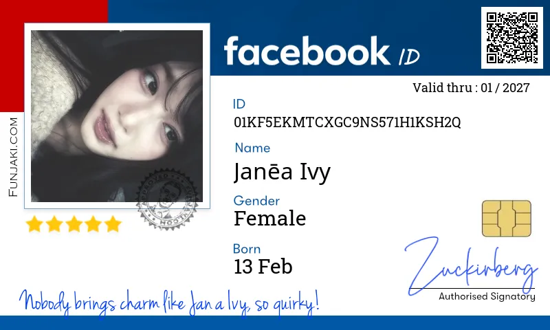Facebook ID Card