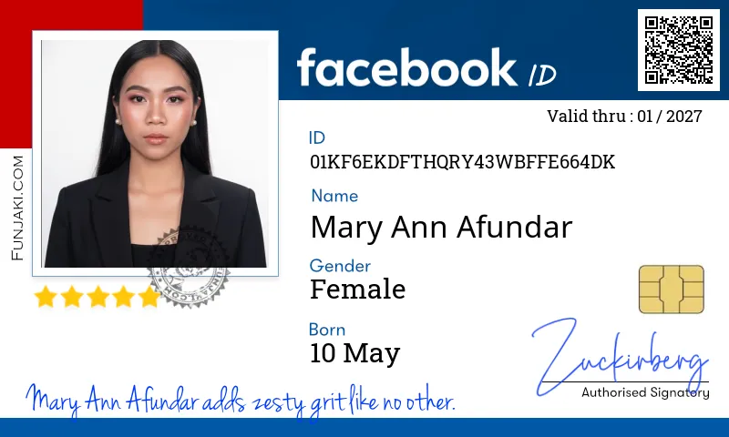 Facebook ID Card
