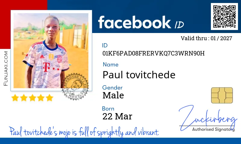 Facebook ID Card