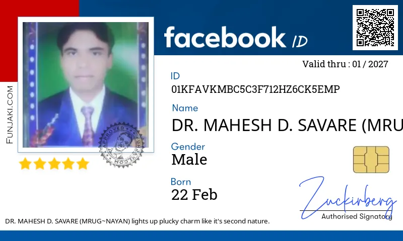 Facebook ID Card