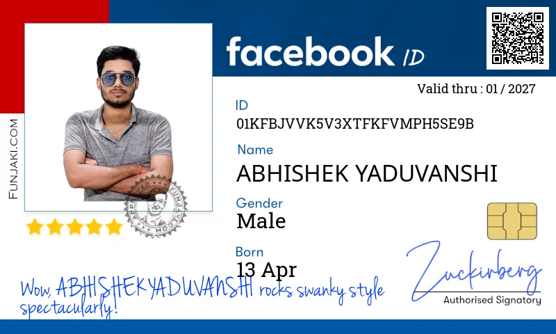 Facebook ID Card