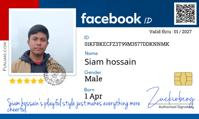 Facebook ID Card
