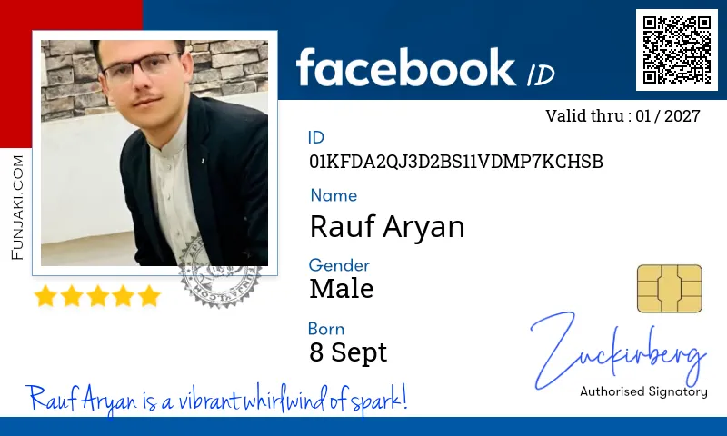 Facebook ID Card