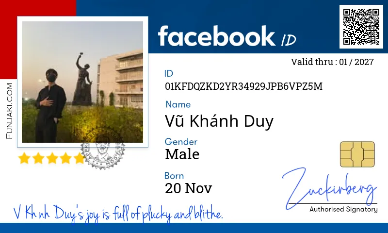 Facebook ID Card