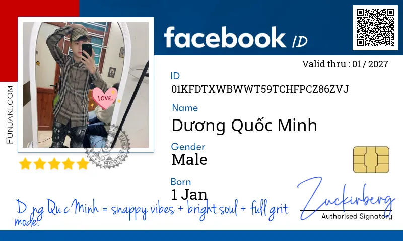 Facebook ID Card