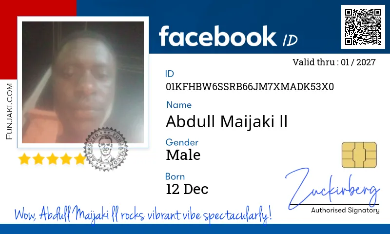Facebook ID Card