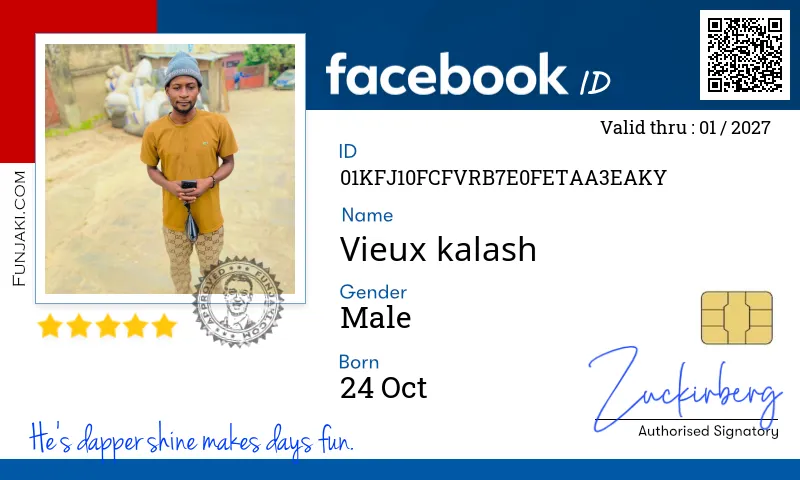 Facebook ID Card