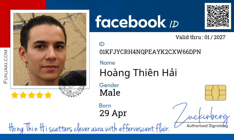 Facebook ID Card