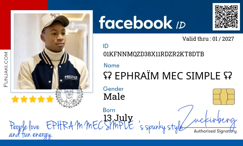 Facebook ID Card