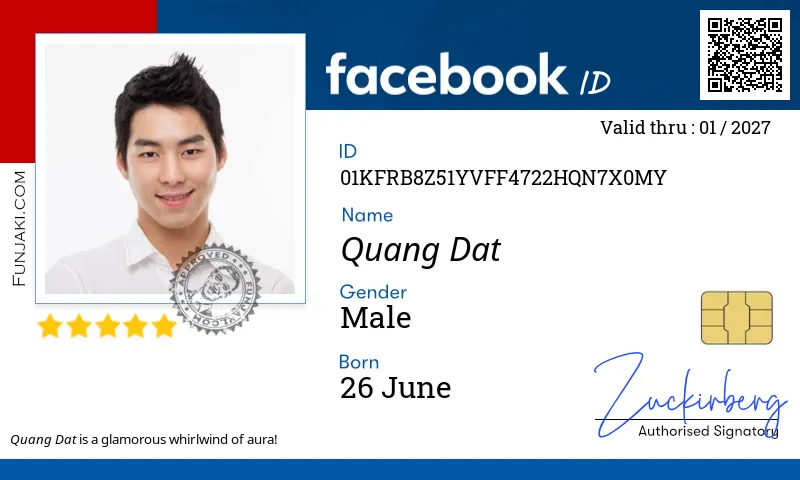 Facebook ID Card