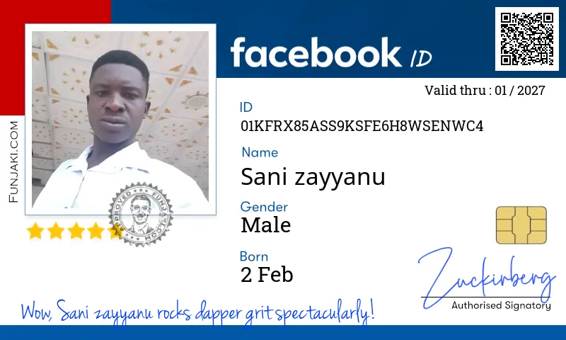 Facebook ID Card