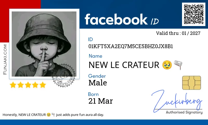Facebook ID Card