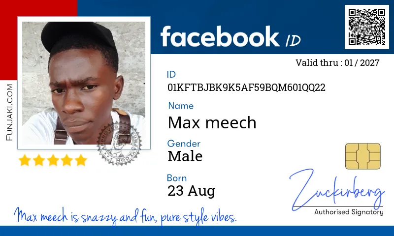 Facebook ID Card