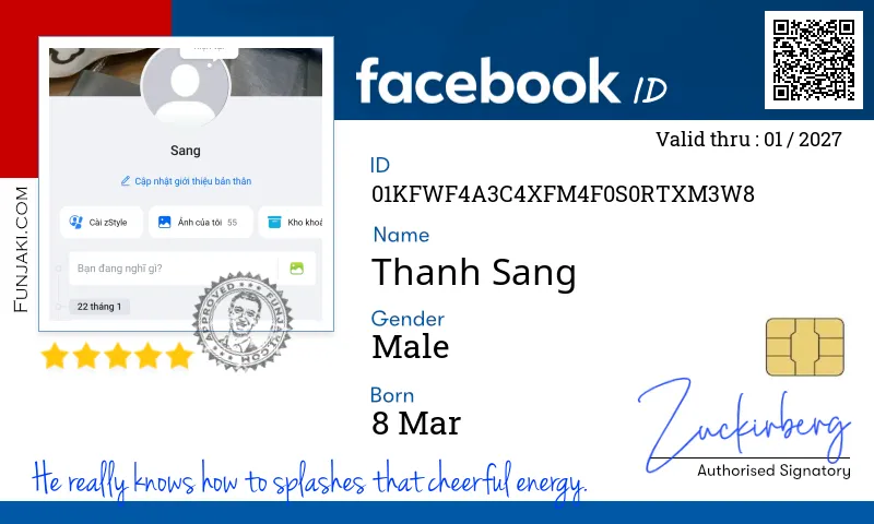 Facebook ID Card