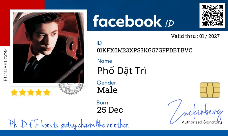 Facebook ID Card