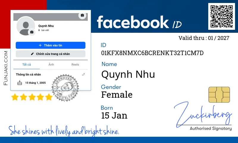 Facebook ID Card