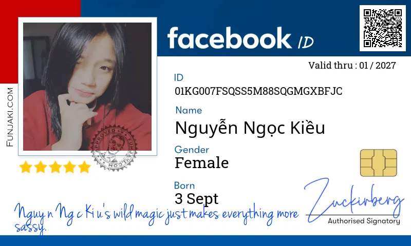 Facebook ID Card