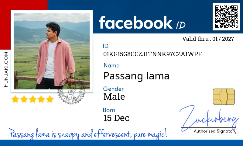 Facebook ID Card