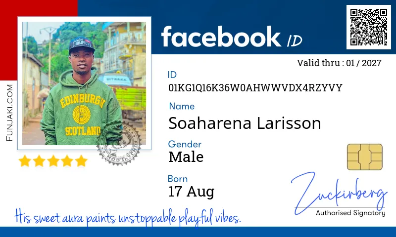 Facebook ID Card