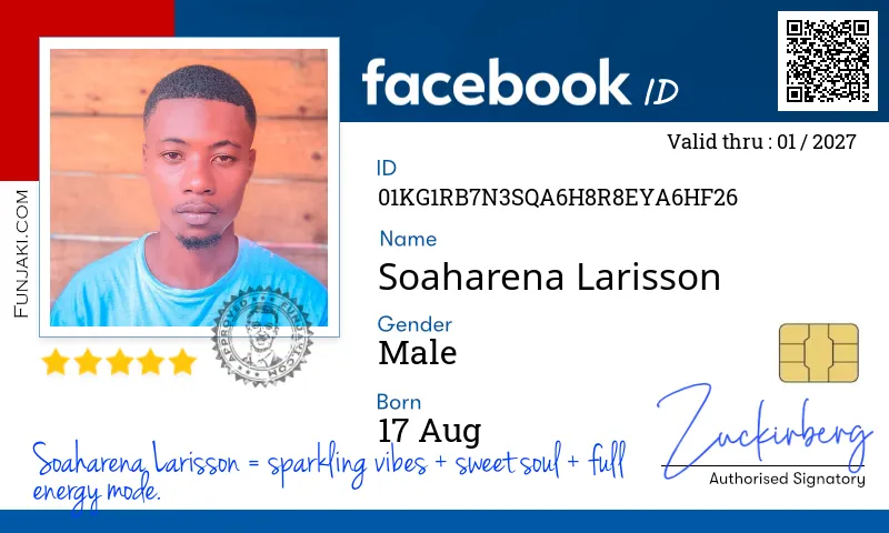 Facebook ID Card
