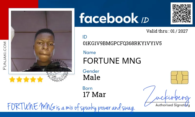 Facebook ID Card