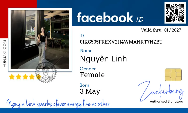 Facebook ID Card