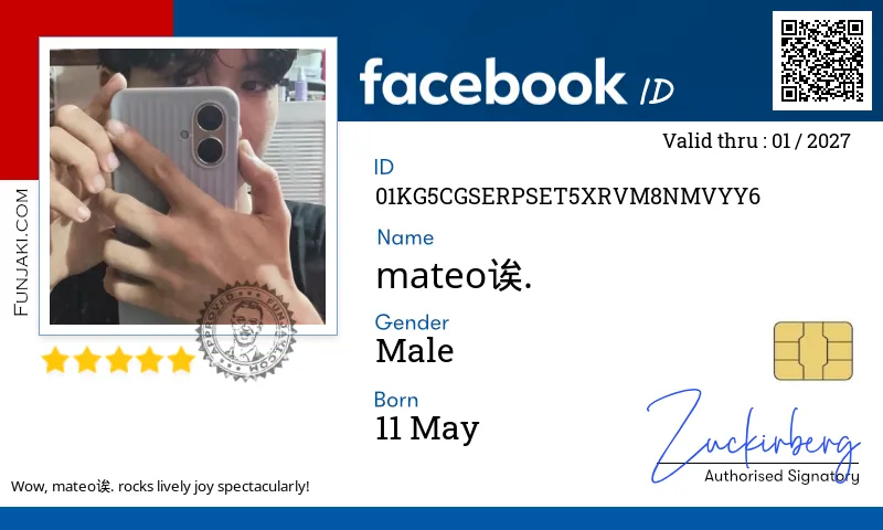 Facebook ID Card