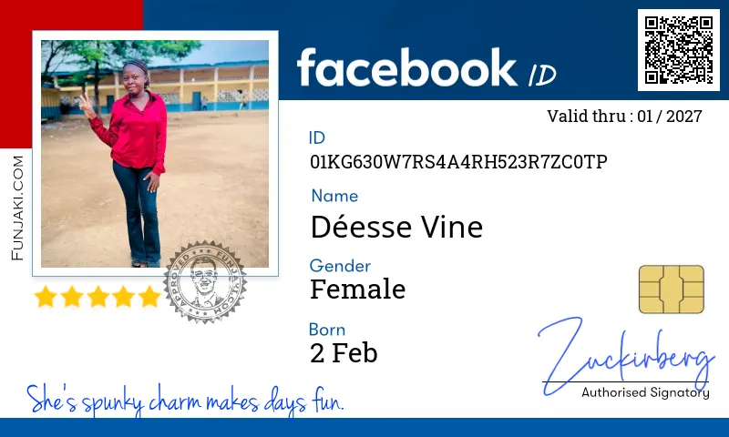 Facebook ID Card