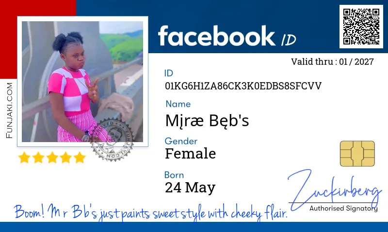 Facebook ID Card