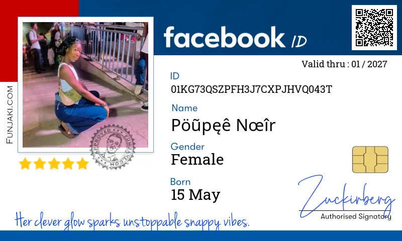 Facebook ID Card