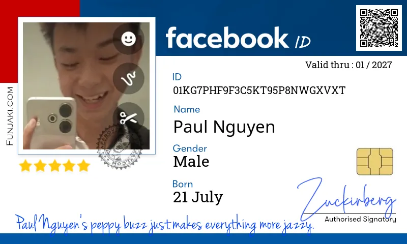 Facebook ID Card