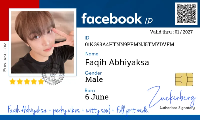 Facebook ID Card