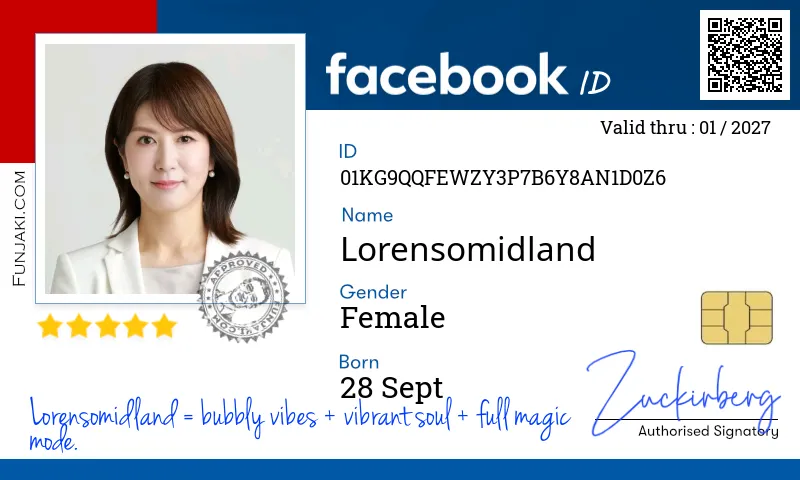 Facebook ID Card