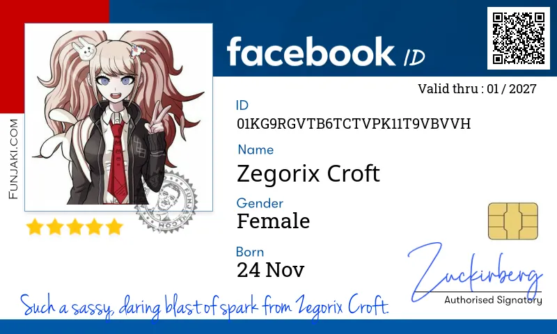 Facebook ID Card